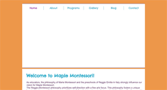 Desktop Screenshot of maplemontessori.com